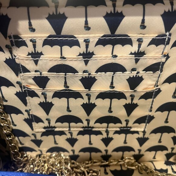 Loungefly Disney Blue Mary Poppins Embossed Handbag Heart Logo BoxLunch Exclusiv - Picture 8 of 11